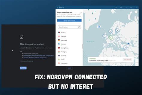 nordvpn no internet